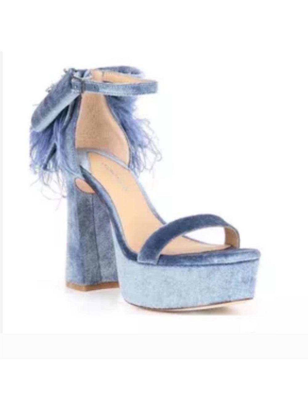 Antonio Melani "Janie" Velvet Platform Dress Sandals